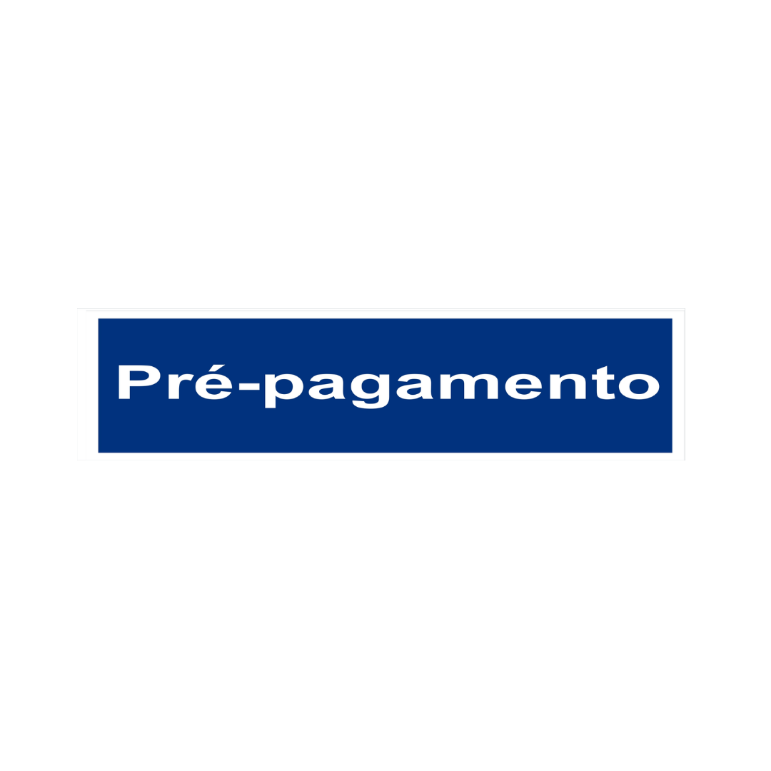 Sinalética Informação Painéis: Pré-Pagamento – IN2040