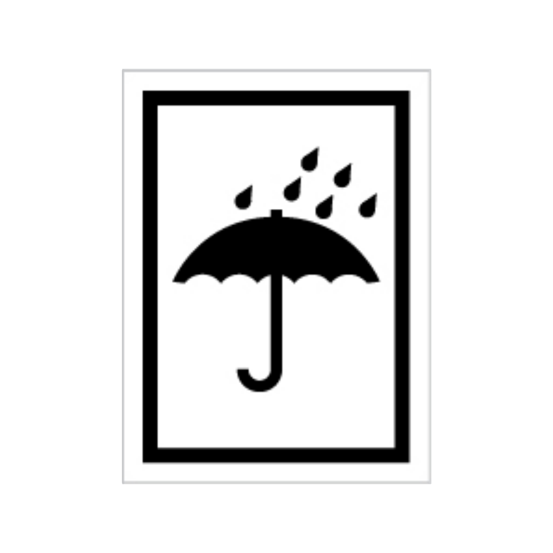 Sinalética Informação Embalagens: Proteger da Chuva - EM0060