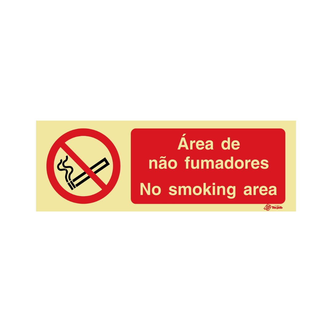 Sinalética Informação Tabagismo Área de Não Fumadores – IN1943