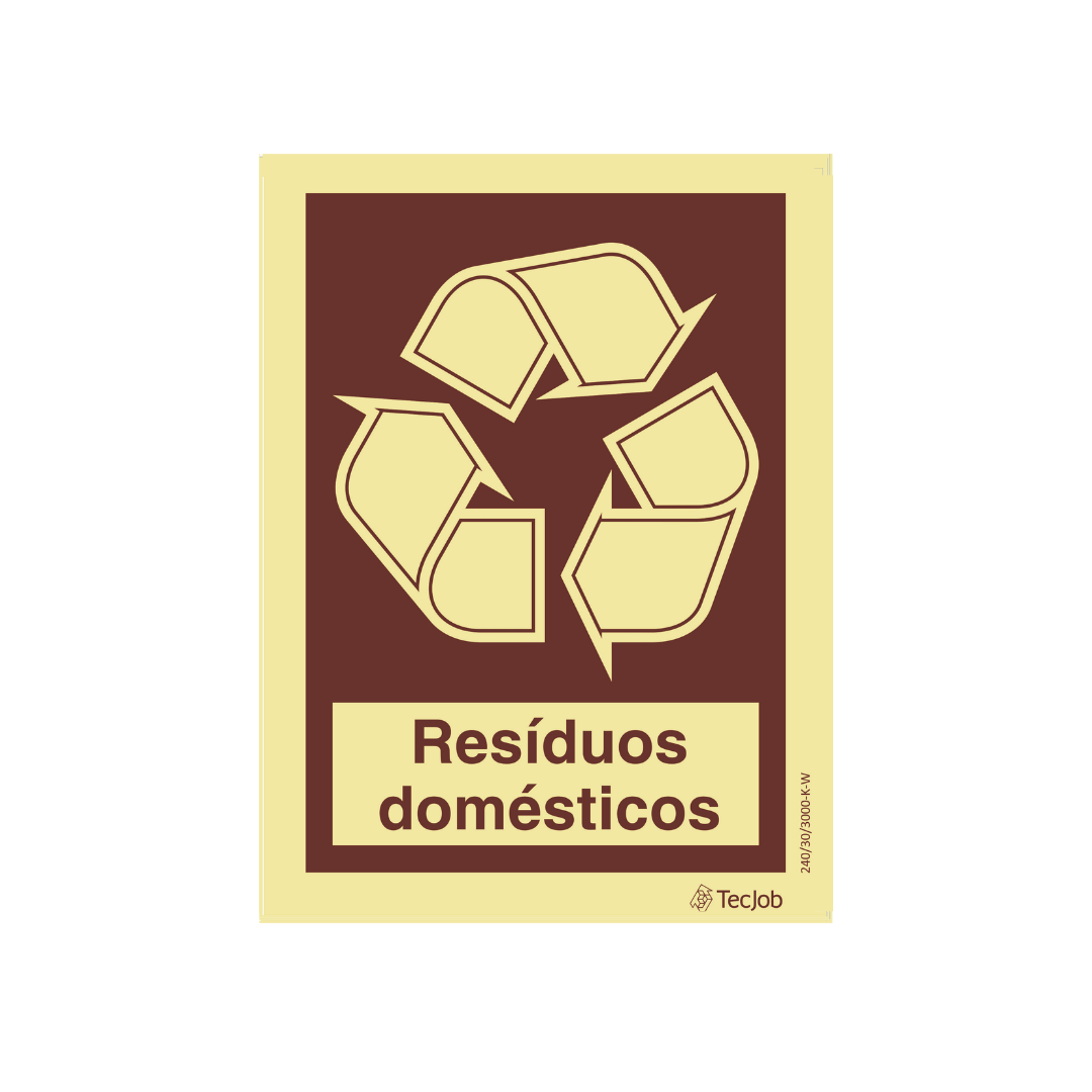 Sinalética Informação Resíduos Domésticos - IN1891
