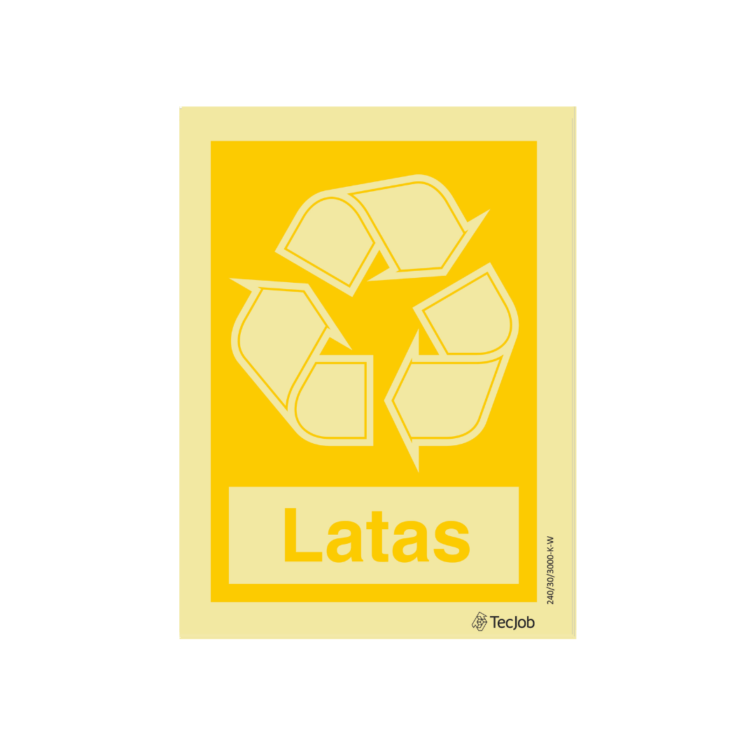 Sinalética Informação Latas- IN1886