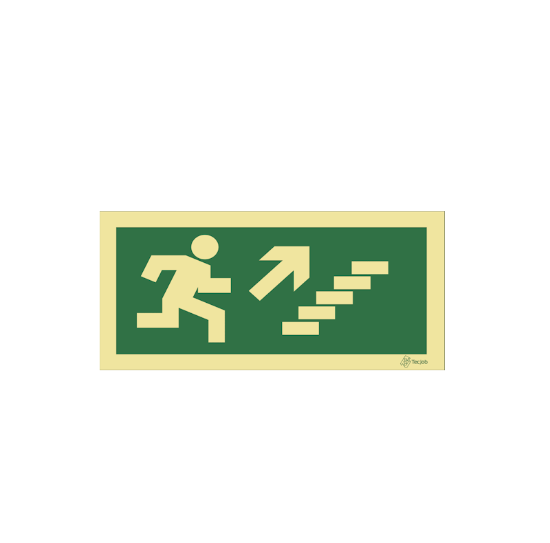 Señal Salida por escalera subiendo a la derecha – E0011