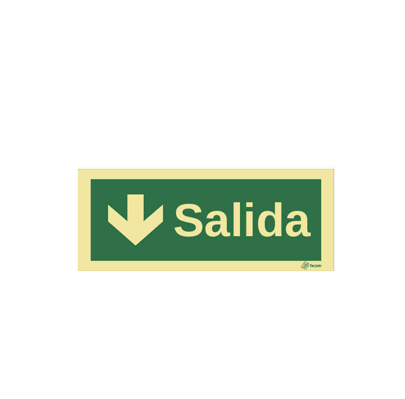 Señal Salida con flecha hacia abajo – E0052