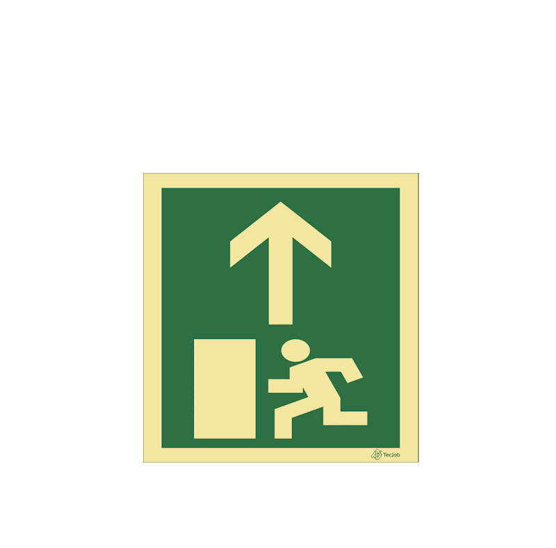 Sinalética Saída de Emergência para a Frente - E0074