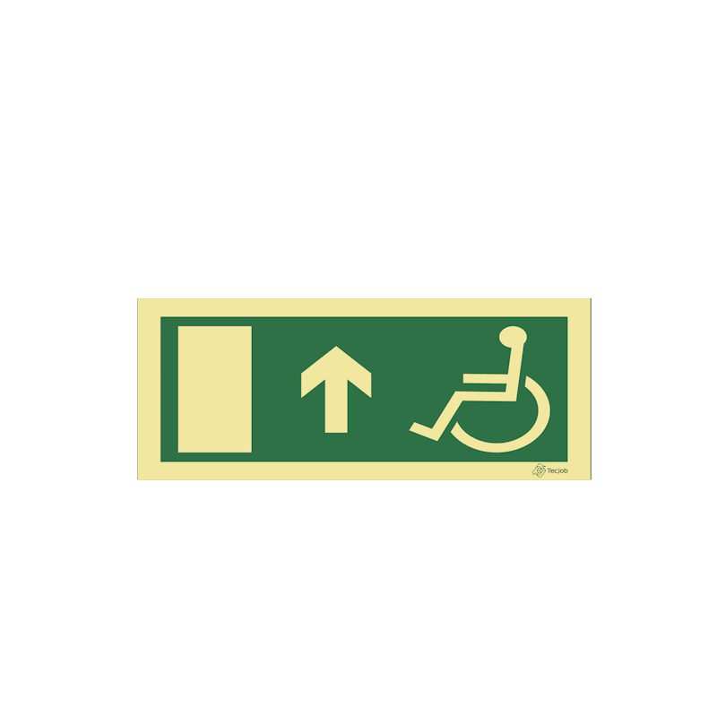 Señal Salida accesible con flecha hacia arriba – E0091