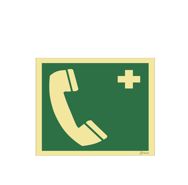 Sinalética Telefone de Primeiros Socorros - E0229