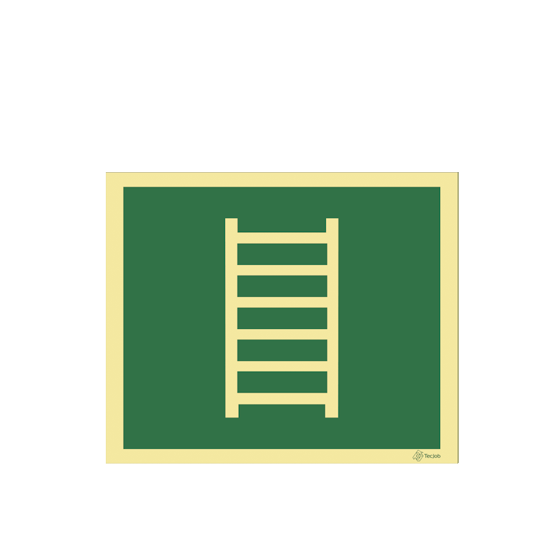 Sinalética Escada de Emergência - E0235