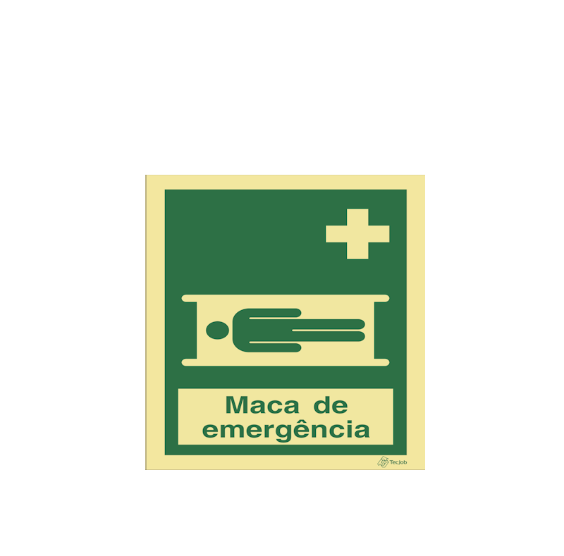Sinalética Maca de Emergência - E0286