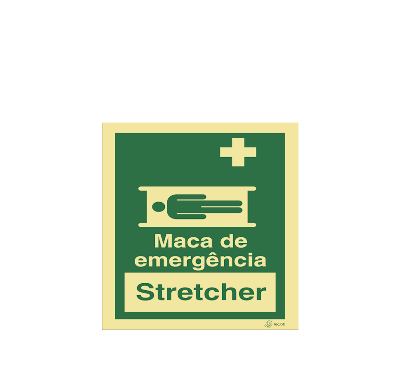 Sinalética Maca de Emergência/ Stretcher - E0287