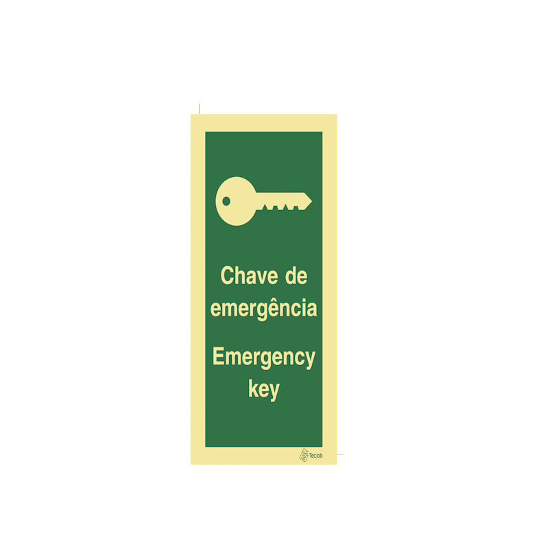 Emergency Key Signage - E0376