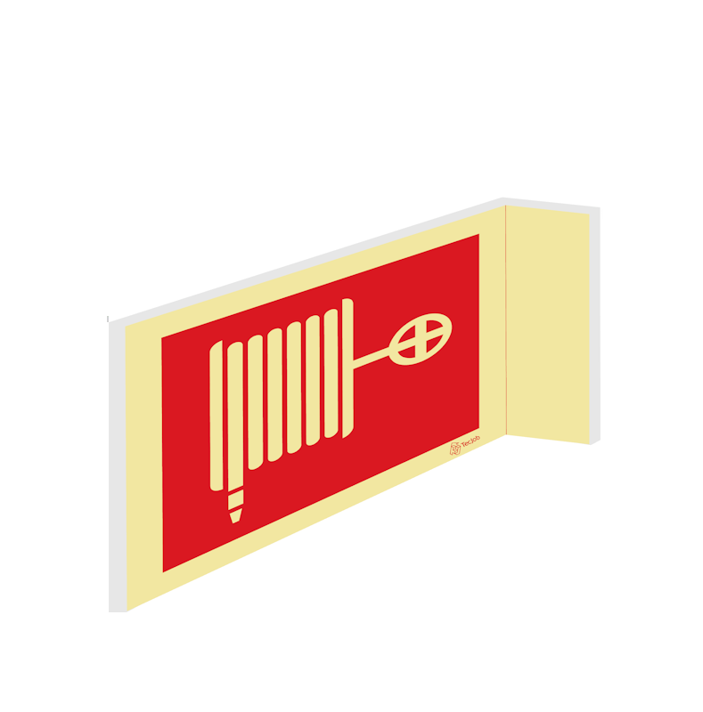 Sinalética Boca de Incêndio Armada Tipo Carretel - I0051