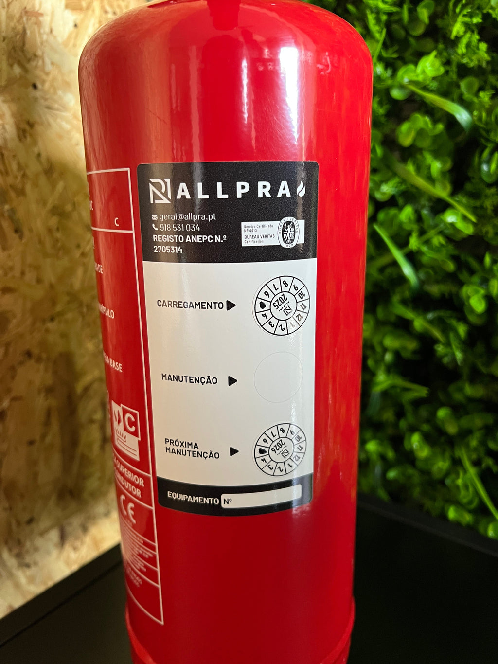 Extintor ABC 1Kg certificado