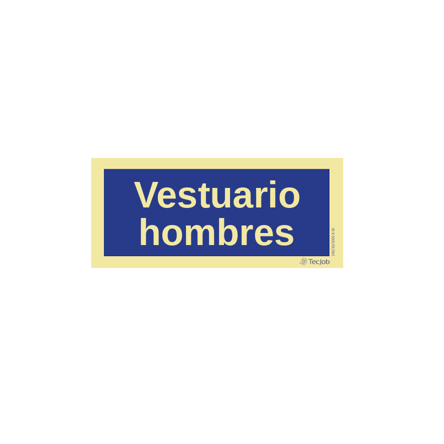 Señal Vestuario hombres – IN0320