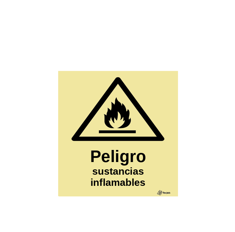Señal Peligro sustancias inflamables – IS0287