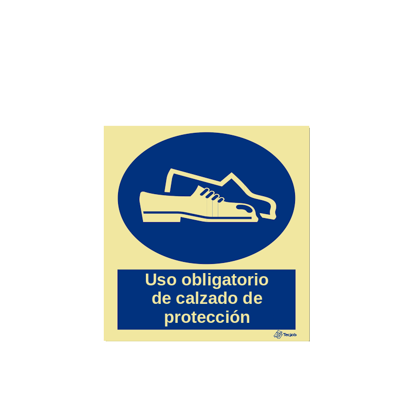 Señal Uso obligatorio de calzado de protección – OB0054
