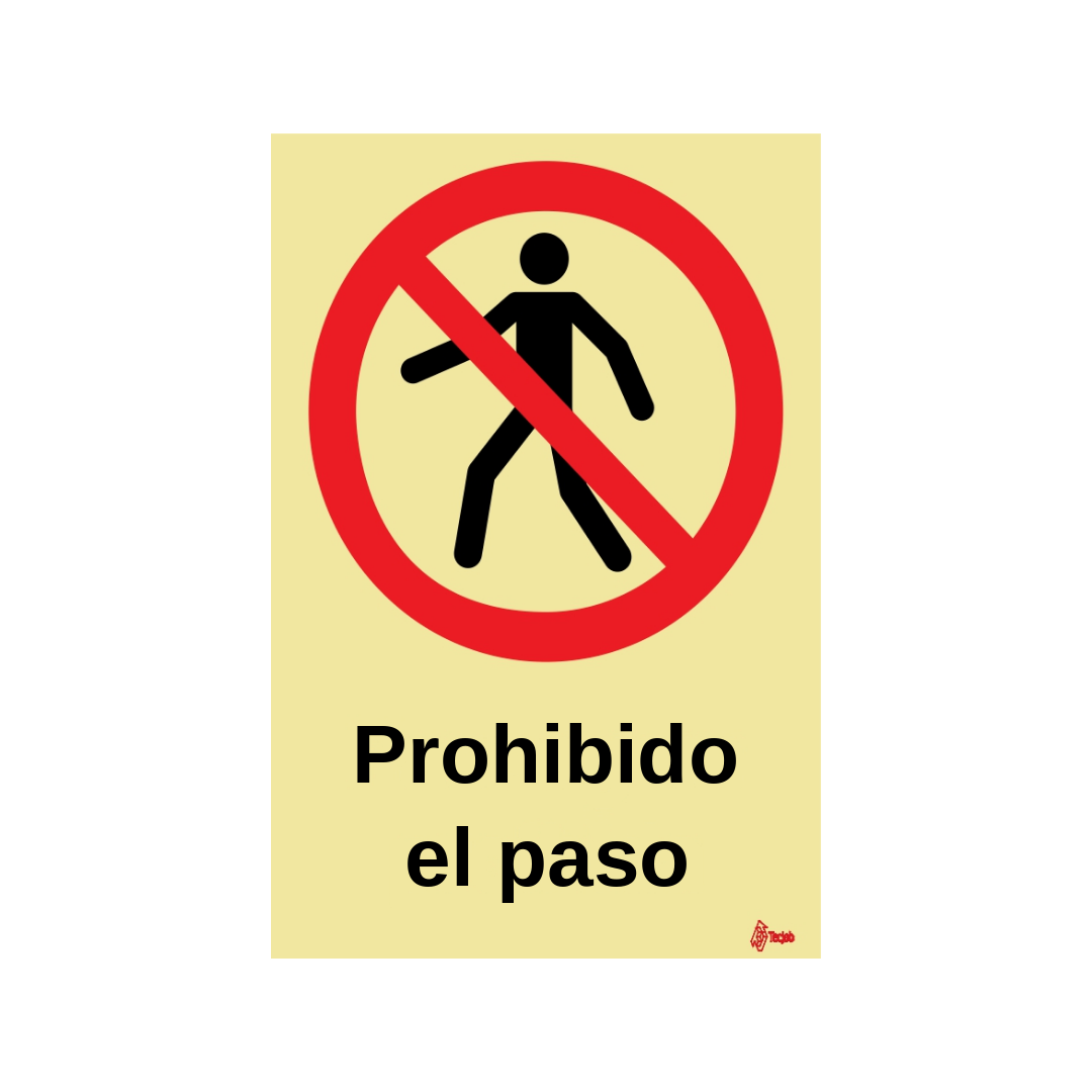 Señal Prohibido el paso – PR0086