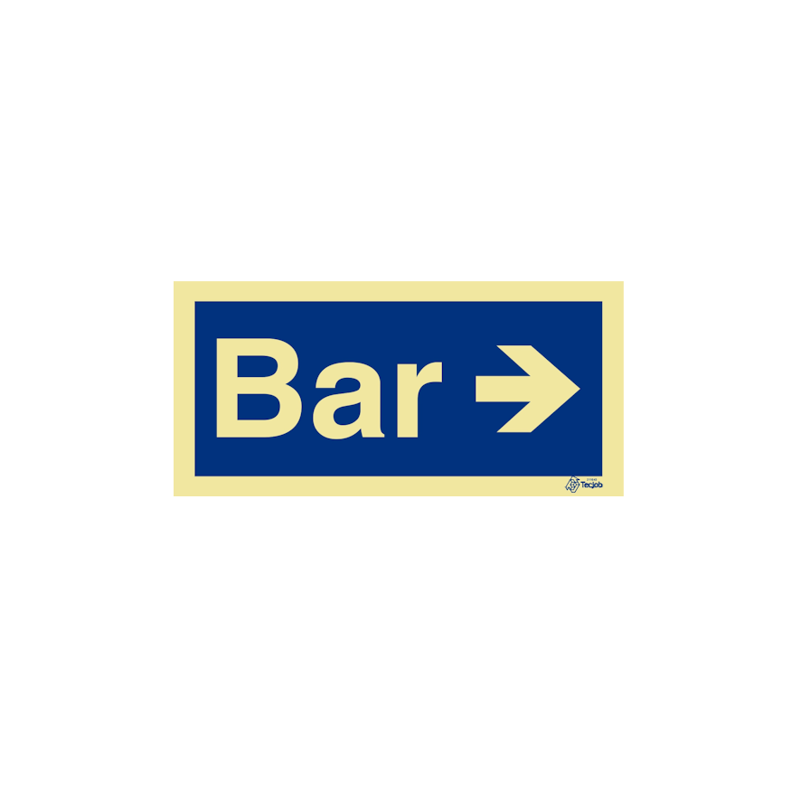 Sinal Bar com Seta Direita - IN0515