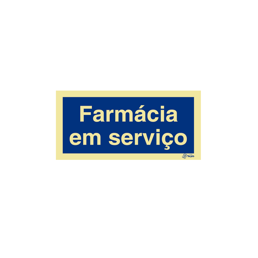 Sinal Farmácia em serviço - IN0714