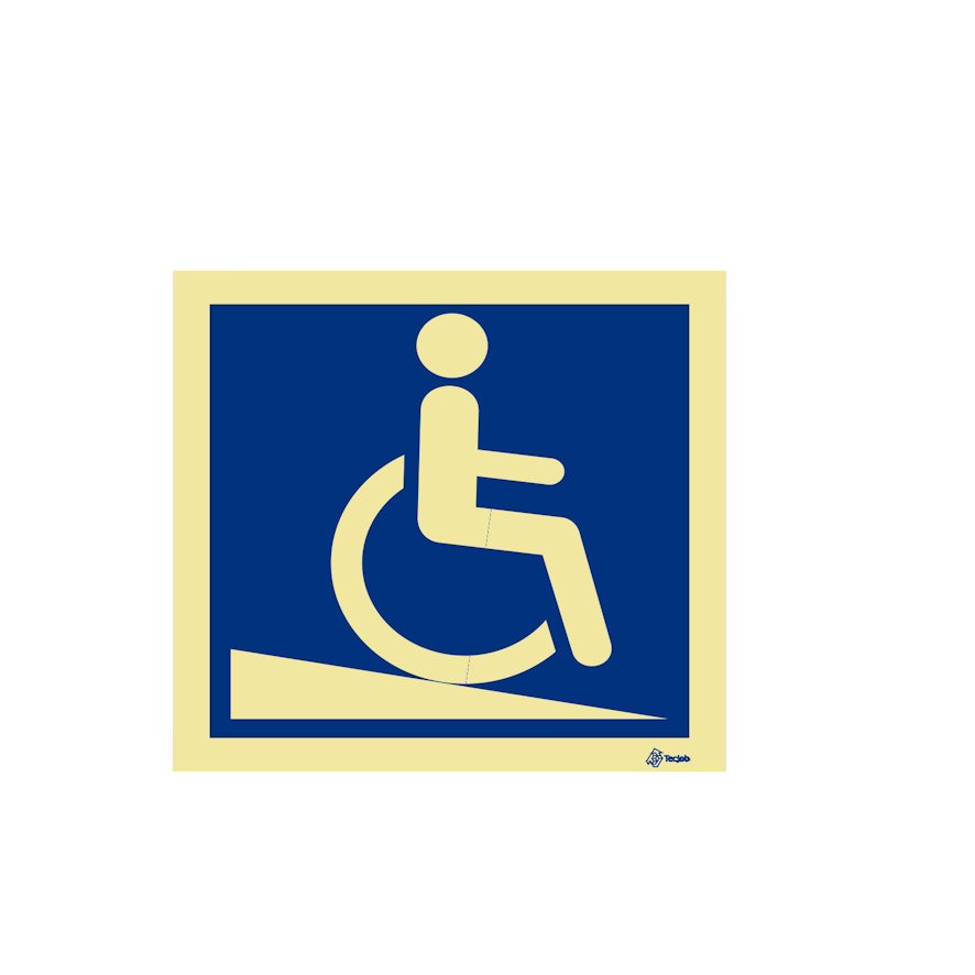 Señal Rampa de bajada accesible – IN0177