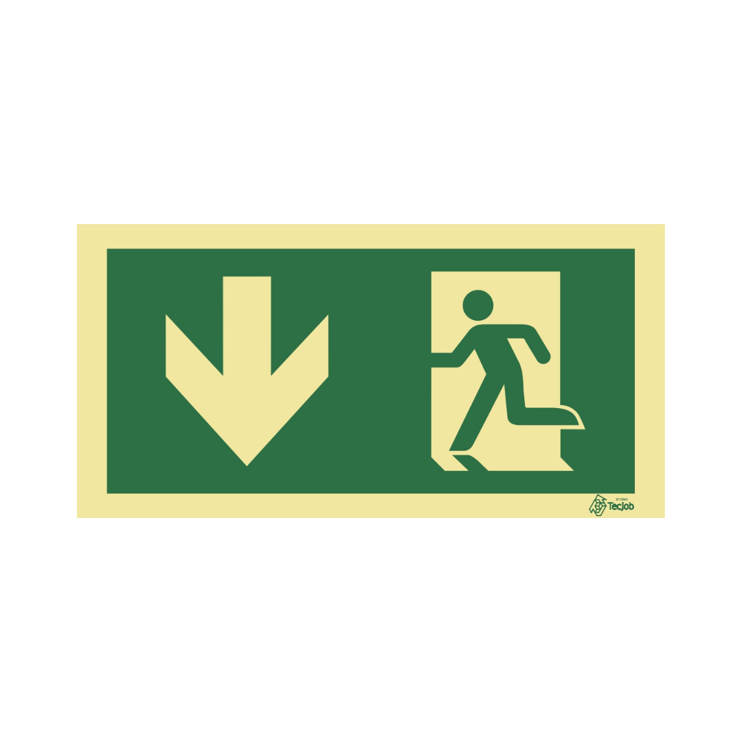 Señal ISO de Salida con Flecha hacia Abajo – ISO010
