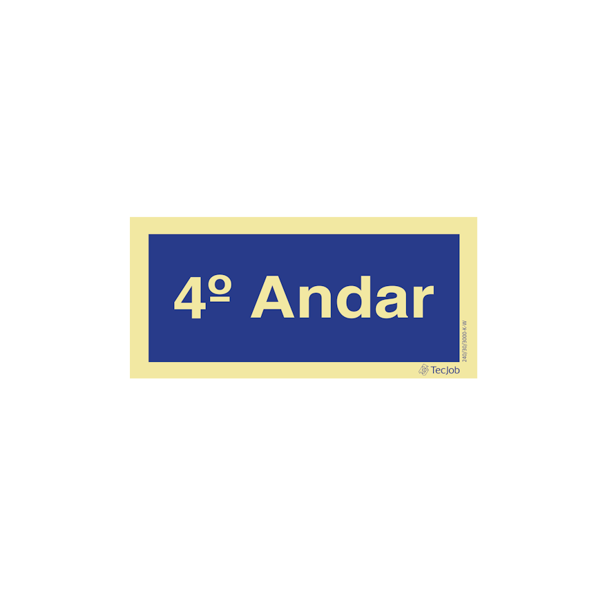 Sinalética Informação 4º Andar - IN0344