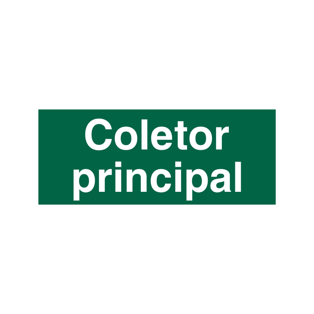 Sinalética Informação Coletor Principal - IN1589