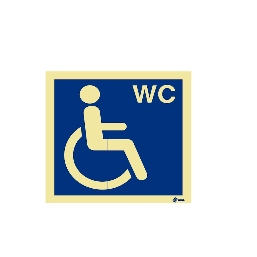 Señal WC adaptado para personas con movilidad reducida – IN0263