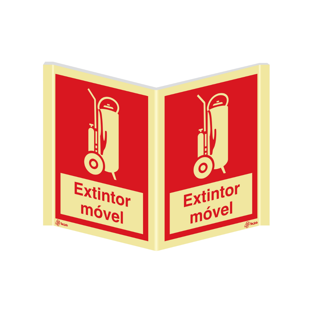 Sinalética Panorâmica Extintor Móvel com texto – PA0111