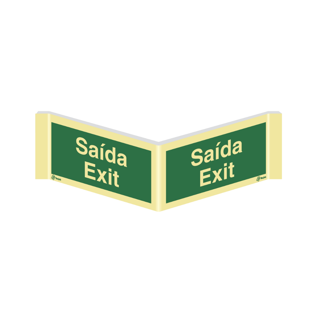 Sinalética Panorâmica Saída/Exit – PA0004