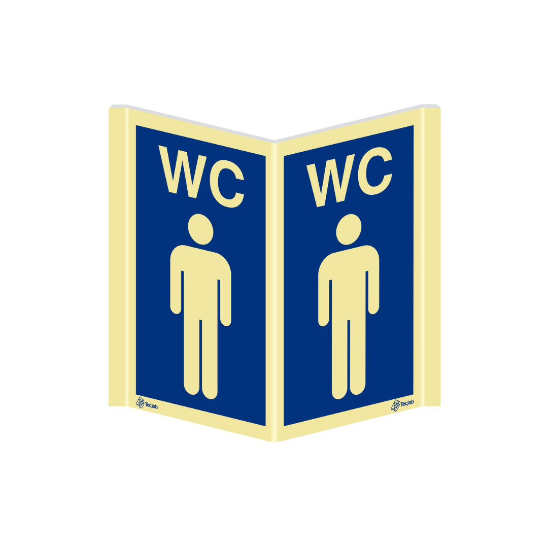 Señal WC hombres panorámica – PA0180