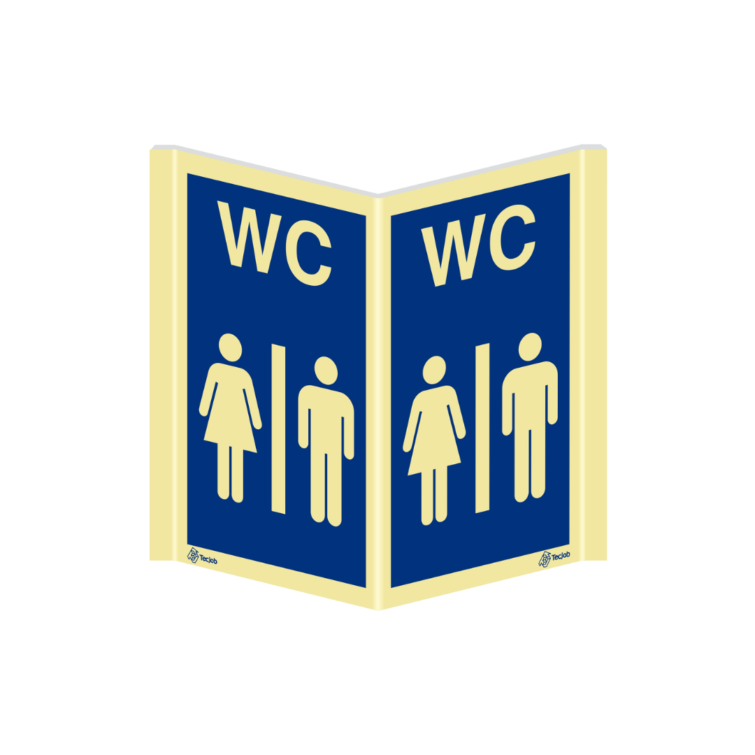 Señal WC mixto panorámica – PA0182