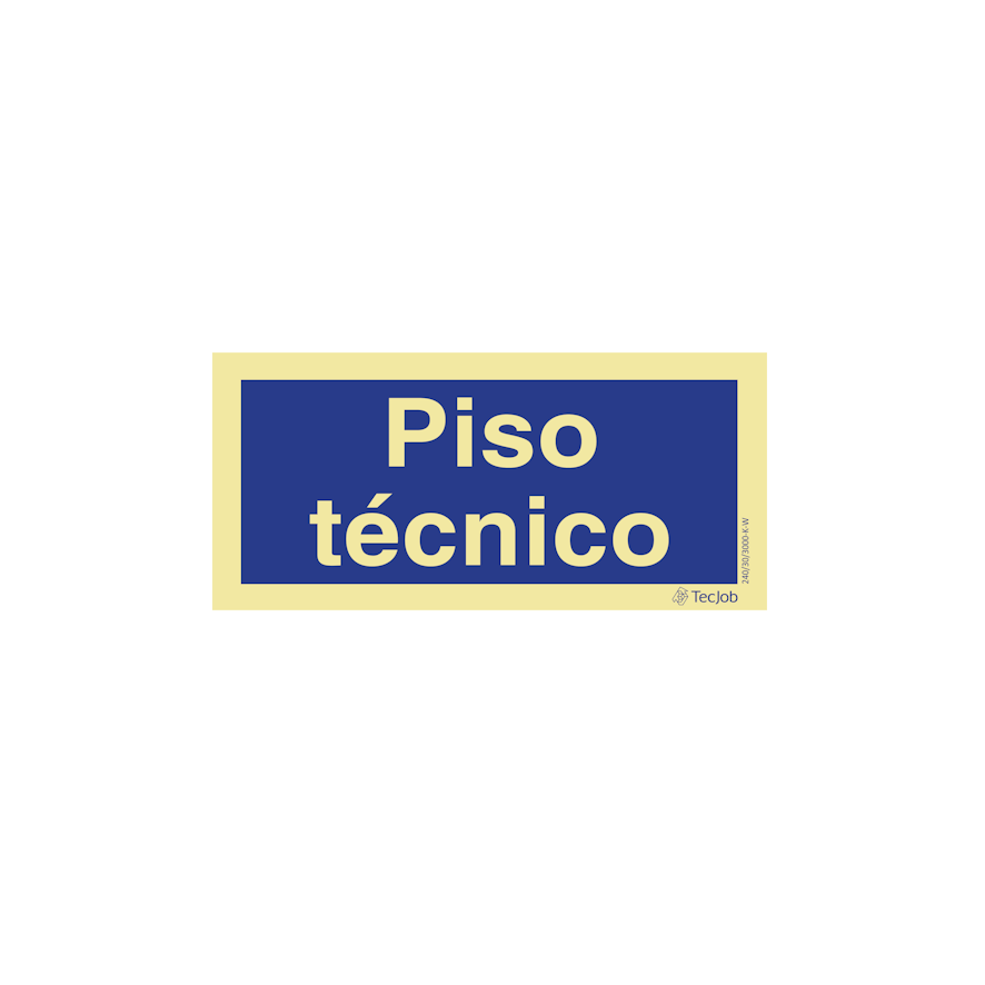 Sinalética Piso Técnico - IN0387