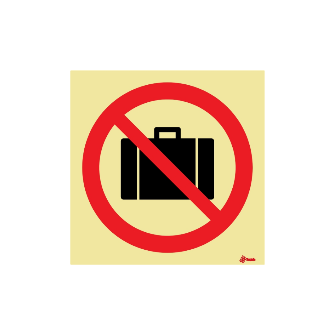 Señal Prohibida la entrada con maletas – PR0067