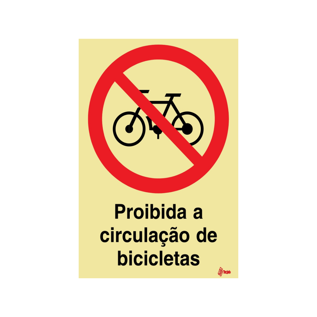 Sinalética Proibida a Circulação de Bicicletas – PR0147