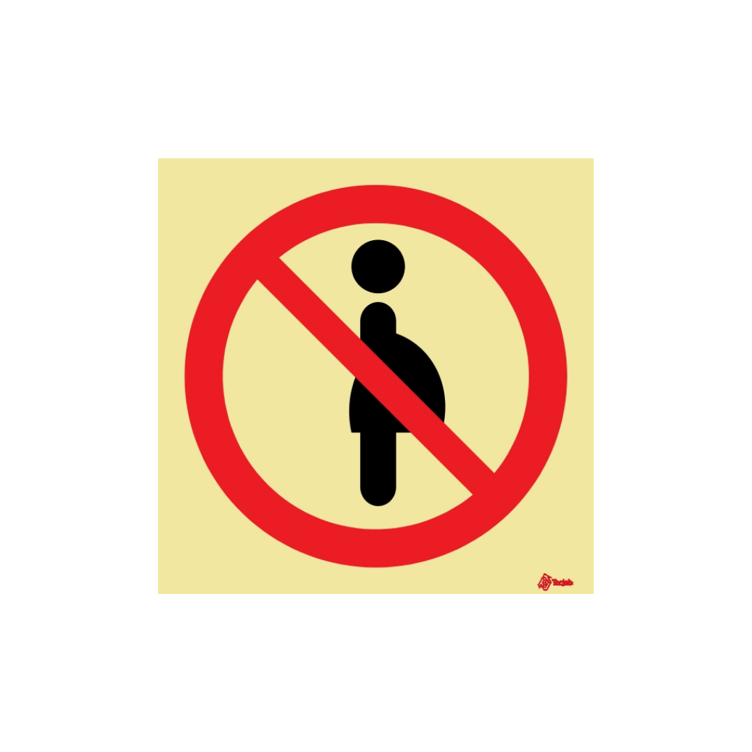 Señal Prohibida la entrada a embarazadas – PR0066