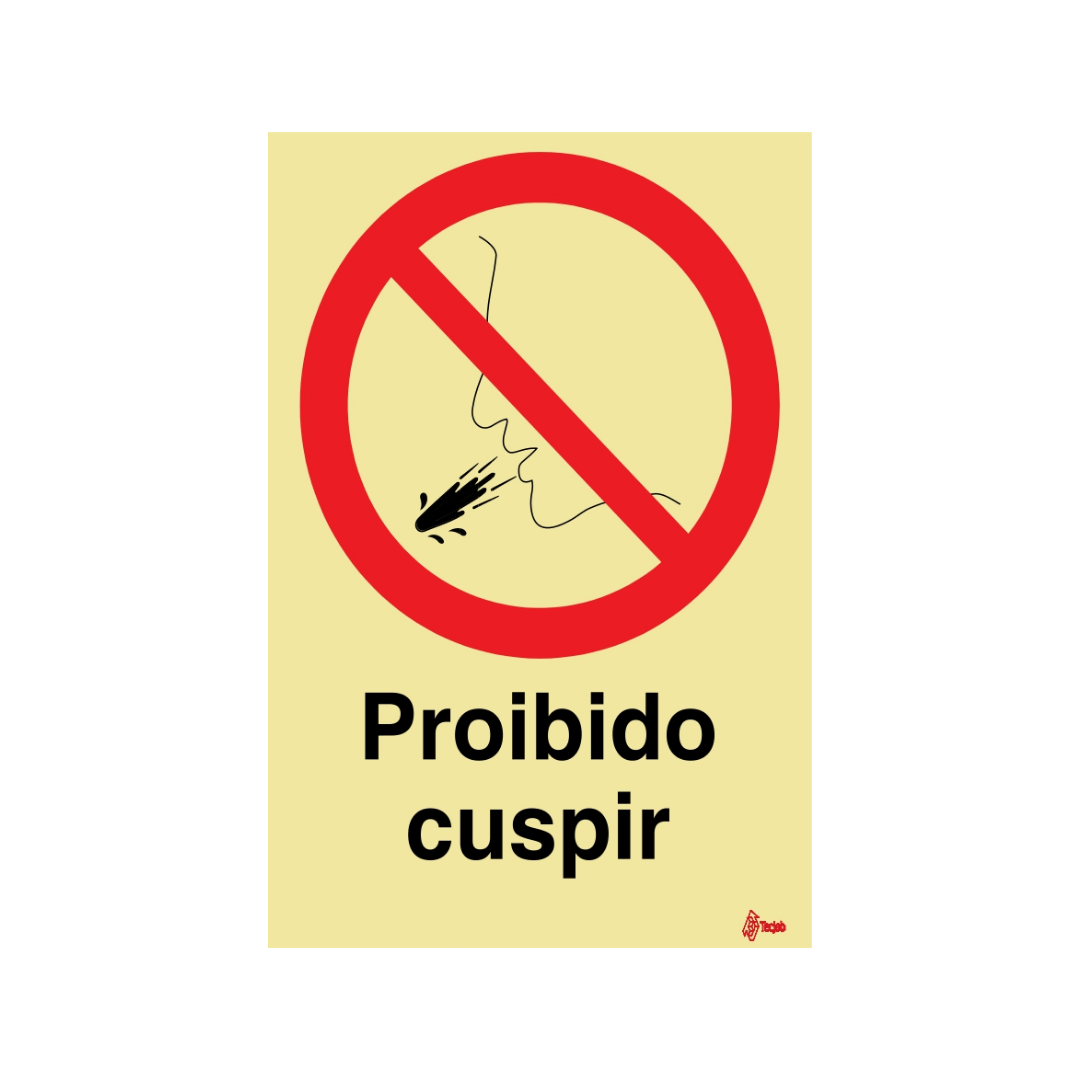 Sinalética Proibido Cuspir – PR0149
