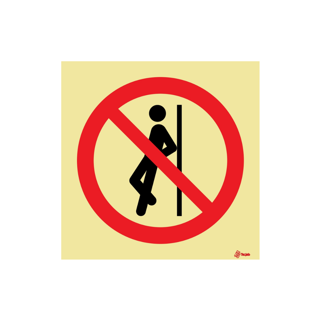 Señal Prohibido apoyarse – PR0236