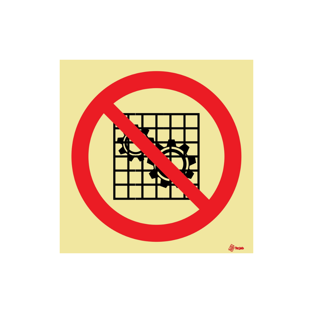 Señal Prohibido manipular el dispositivo de seguridad – PR0168
