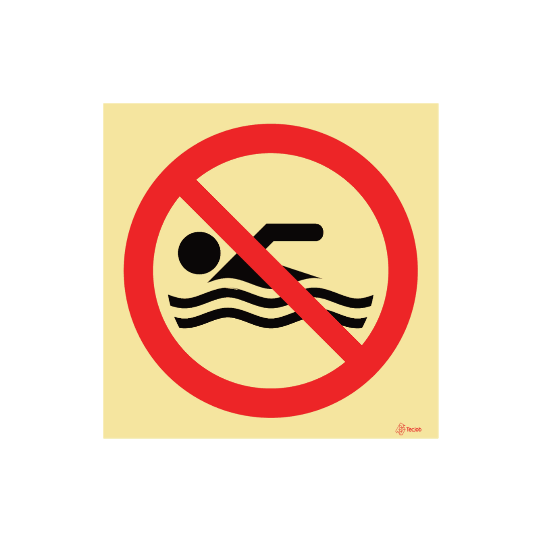 Señal Prohibido bañarse – PR0112
