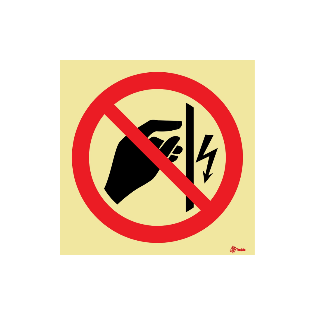 Señal Prohibido tocar, alto voltaje – PR0220