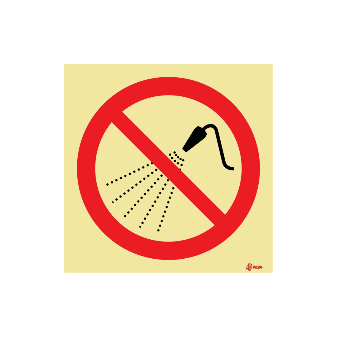 Señal Prohibido usar la manguera – PR0284