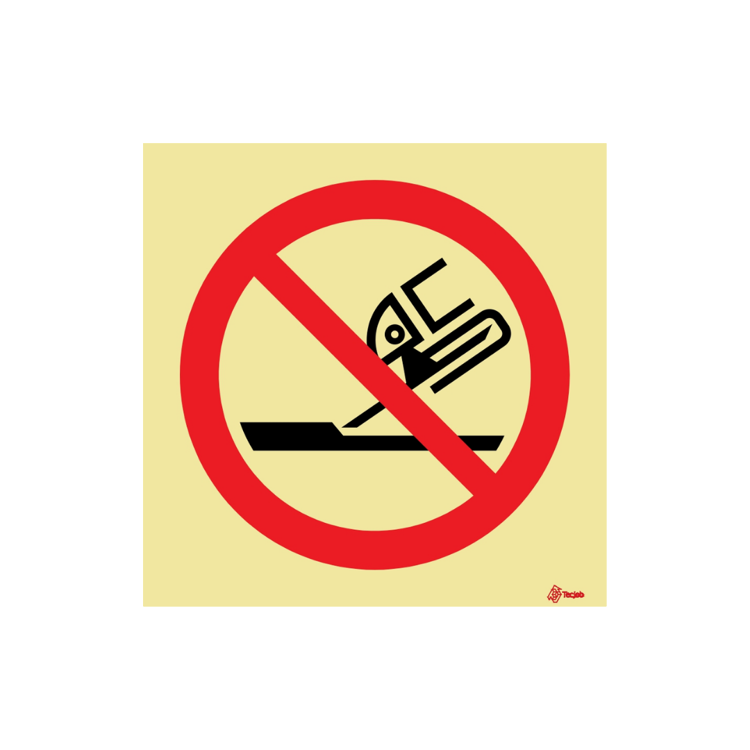 Señal Prohibido usar para amolar superficies laterales – PR0175