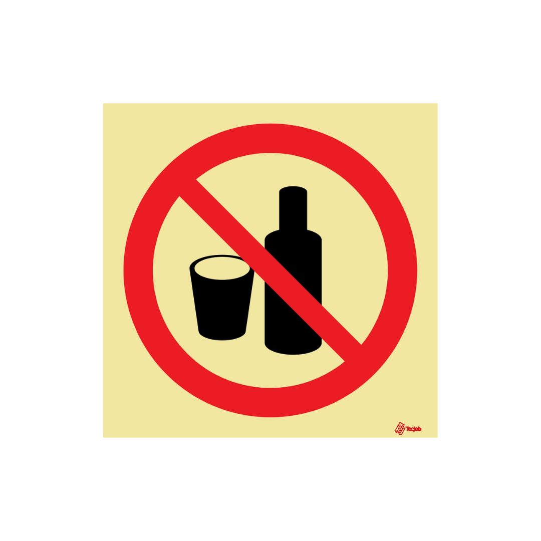 Sinalética Proibido o Consumo de Bebidas Alcoólicas Neste Local – PR0281