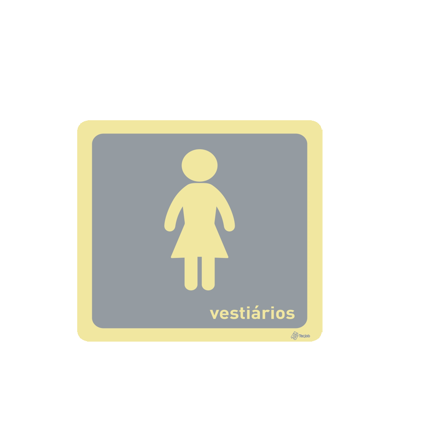 Sinalética Vestiários Mulher - IN0108