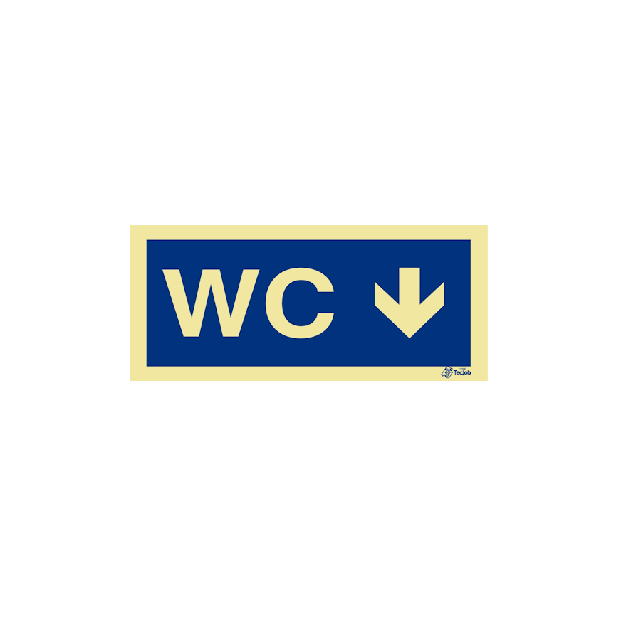 Sinalética WC com Direção em Frente – IN0299