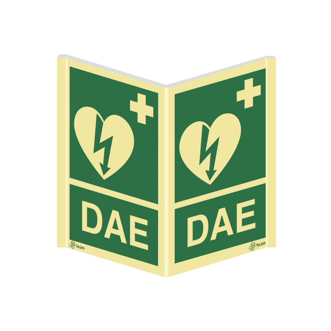 Sinalética de Emergência DAE Vertical – PA0030