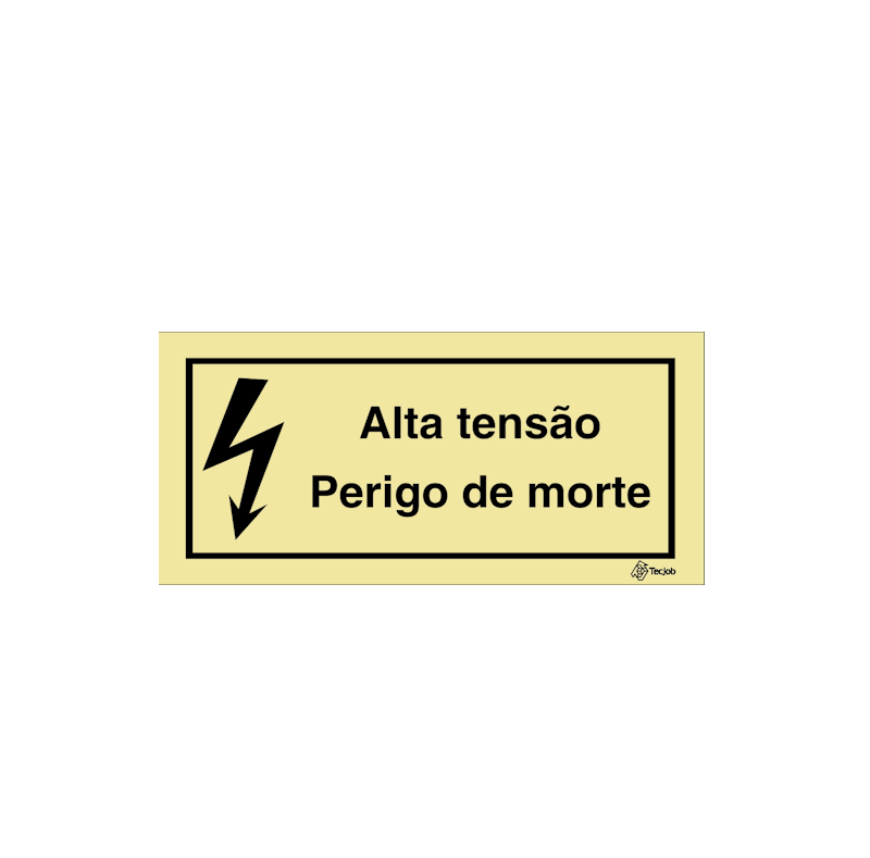 Sinalética Alta Tensão Perigo de Morte - IS0430