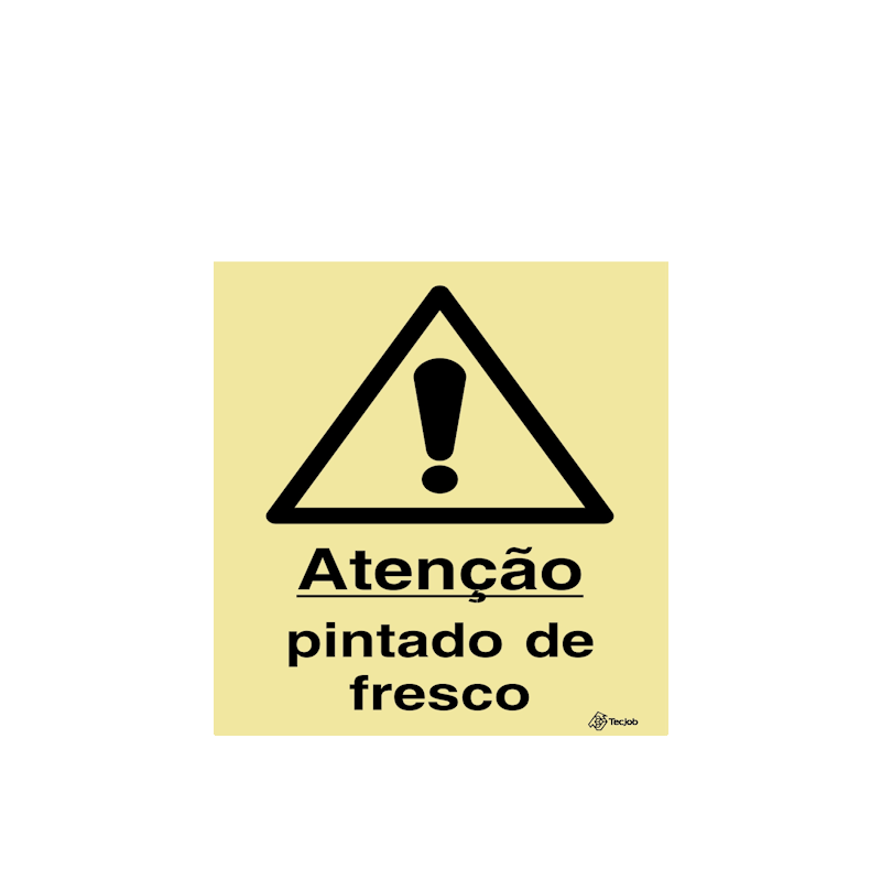Sinalética Atenção Pintado de Fresco - IS0351