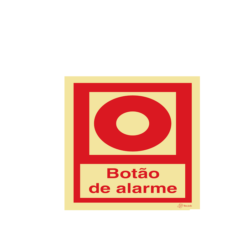 Sinalética Botão de Alarme - I0270