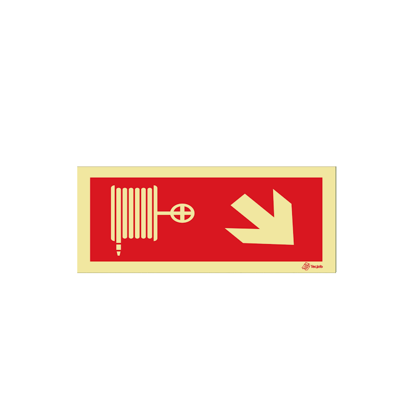Señal BIE con flecha diagonal derecha hacia abajo – I0447